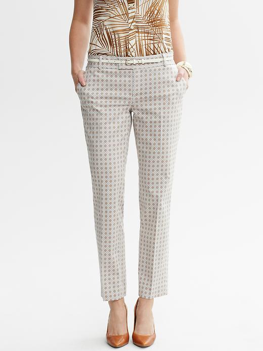 Banana Republic Hampton Fit Printed Sateen Crop