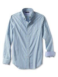 Tailored Slim-Fit Soft-Wash Gingham Shirt