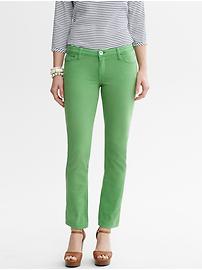 Green Skinny Ankle Jean