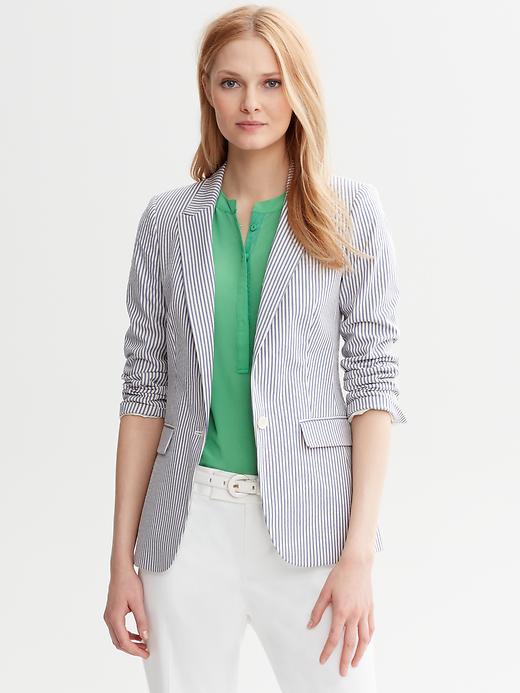 Banana Republic Striped Suit Jacket