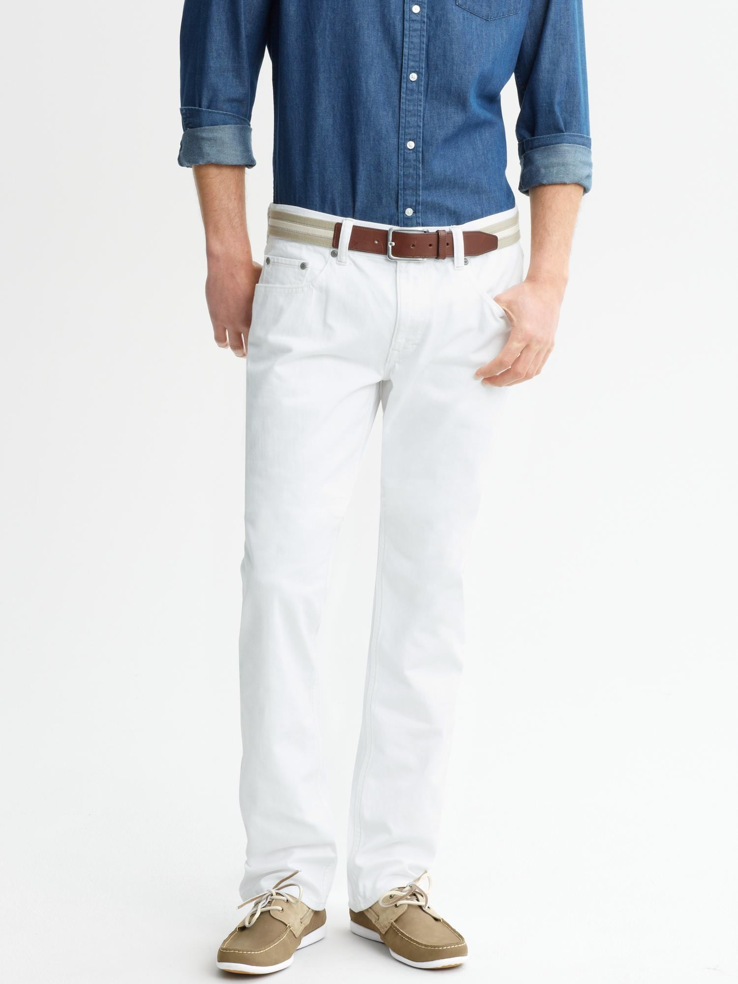Vintage Straight White Jean