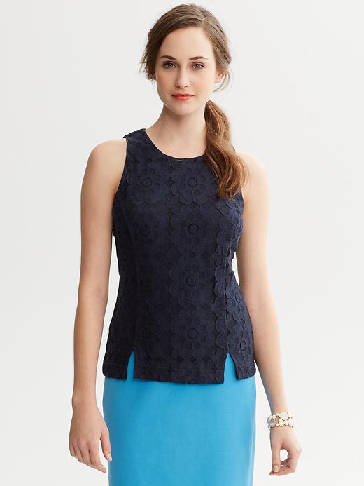 Banana Republic Floral Lace Tank