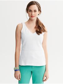 V-Neck Peplum Top