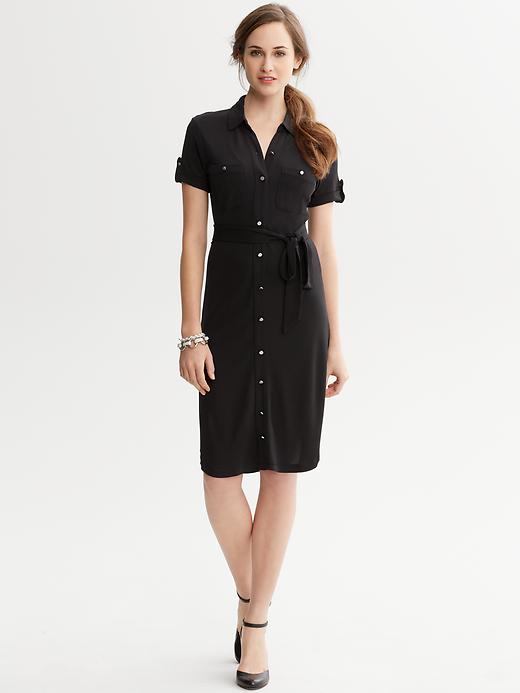 Banana Republic Black Shirtdress