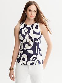Bold Print Ponte Shell