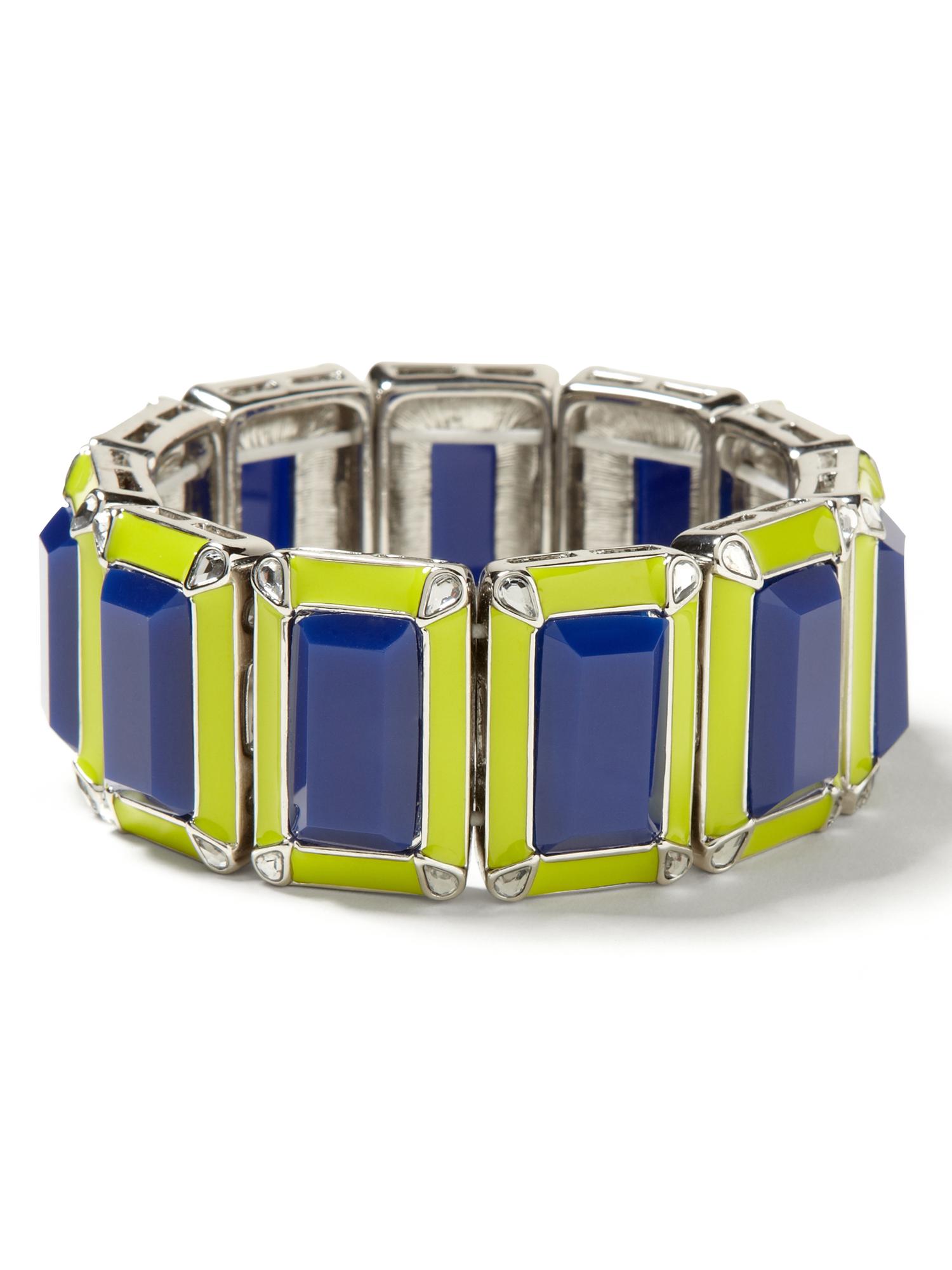 Milly Collection Two-Tone Stretch Bracelet