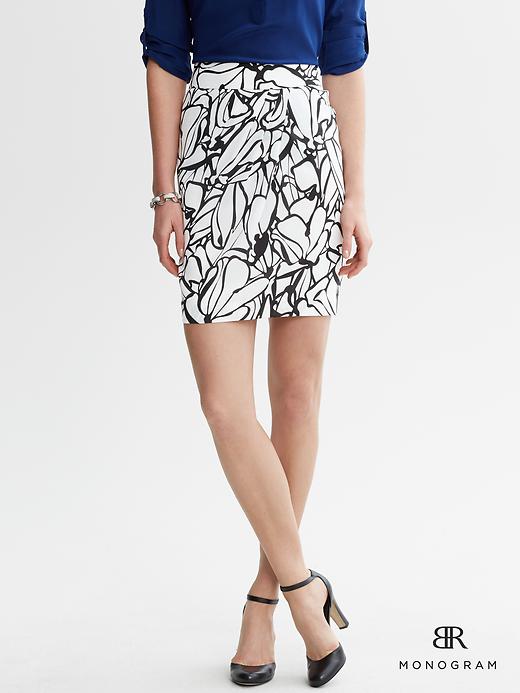Banana Republic Monogram Printed Tulip Skirt