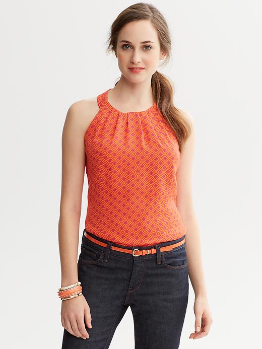 Banana Republic Diamond Print Halter Top