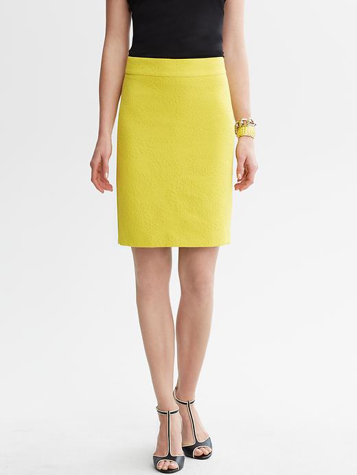Banana Republic Monogram Textured Pencil Skirt