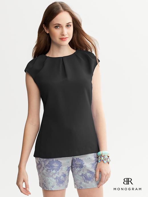 Banana Republic Monogram Pleated Top
