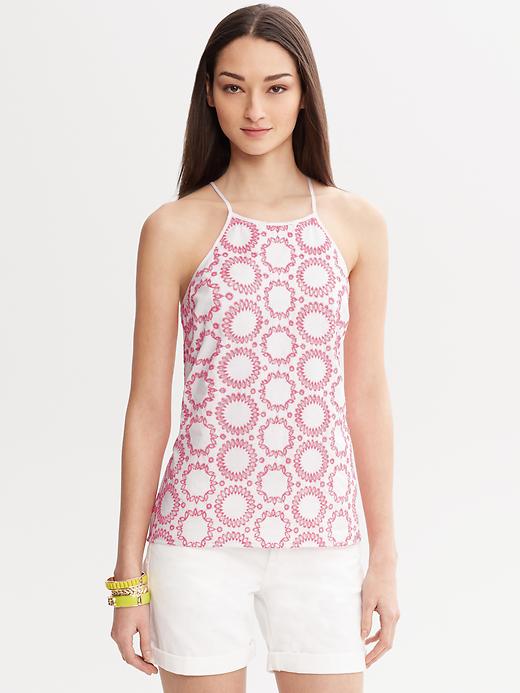 Banana Republic Milly Collection Circle Embroidered Top