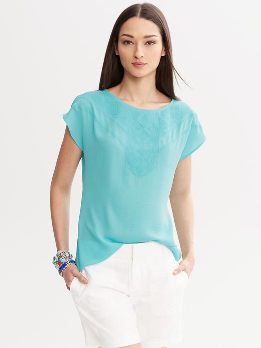 Banana Republic Embroidered Top