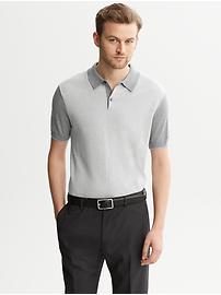 Colorblock Sweater Polo