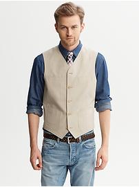 Heritage Linen-Cotton Vest