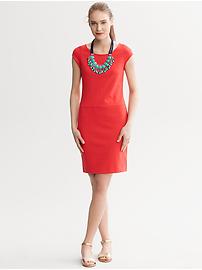 Cap sleeve ponte dress