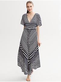 Diagonal Stripe Patio Dress