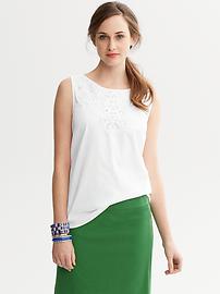 Floral Eyelet Top