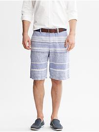 Striped Linen Short