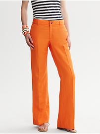 Linen Blend Wide-Leg Pant
