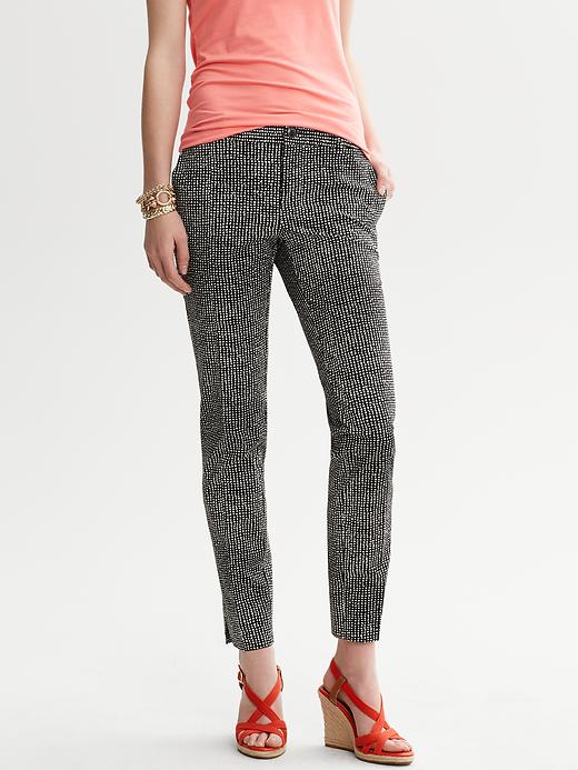 Banana Republic Camden Fit Dot Print Ankle Pant