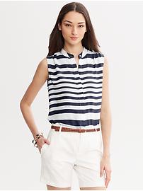 Wide-Stripe Top