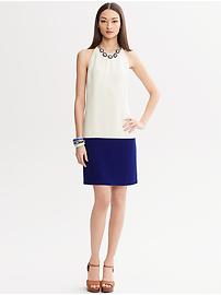 Colorblock Halter Dress