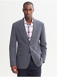 Tailored-Fit Chalk-Stripe Blazer