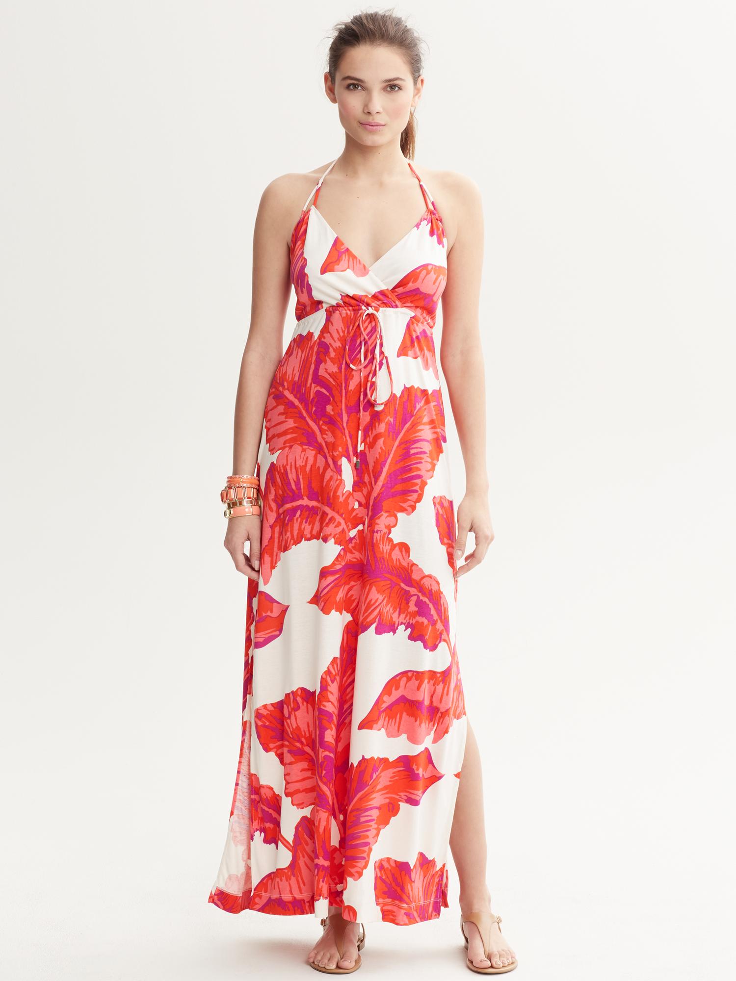 Milly Collection Banana-Leaf Print Dress