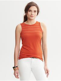 Sheer-Stripe Tank