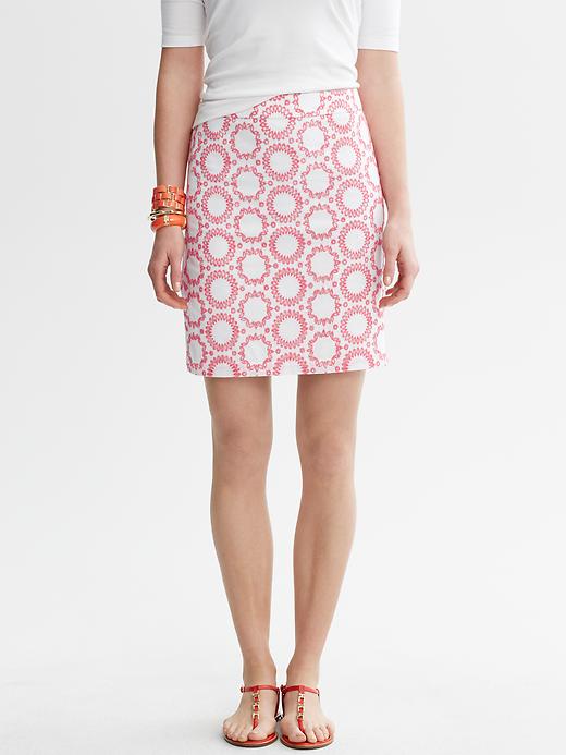 Banana Republic Milly Collection Circle Embroidered Skirt