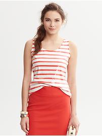 Striped Sequin Tank