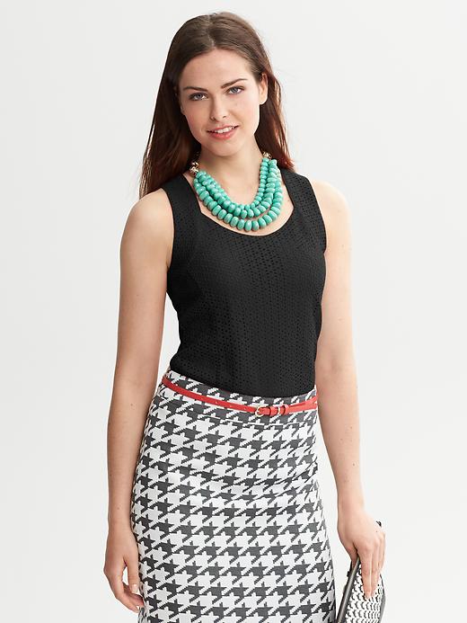 Banana Republic Eyelet Lace Shell