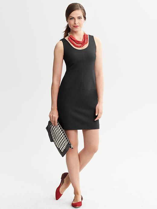 Banana Republic Exposed Zip Scoop Neck Dress
