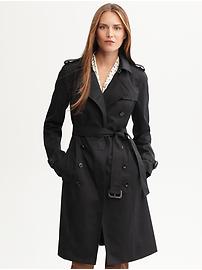 Classic belted trench
