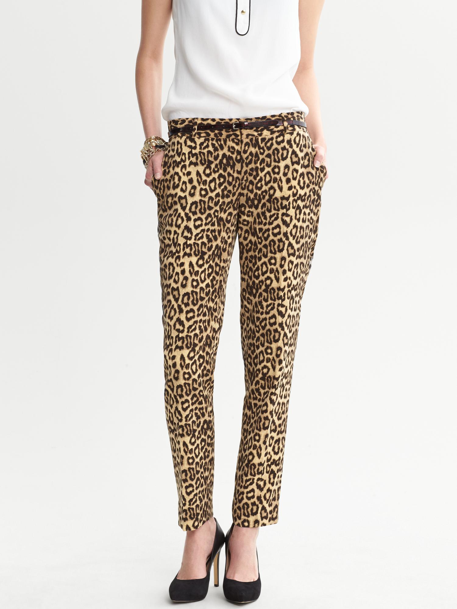 Leopard Skinny Ankle Pant