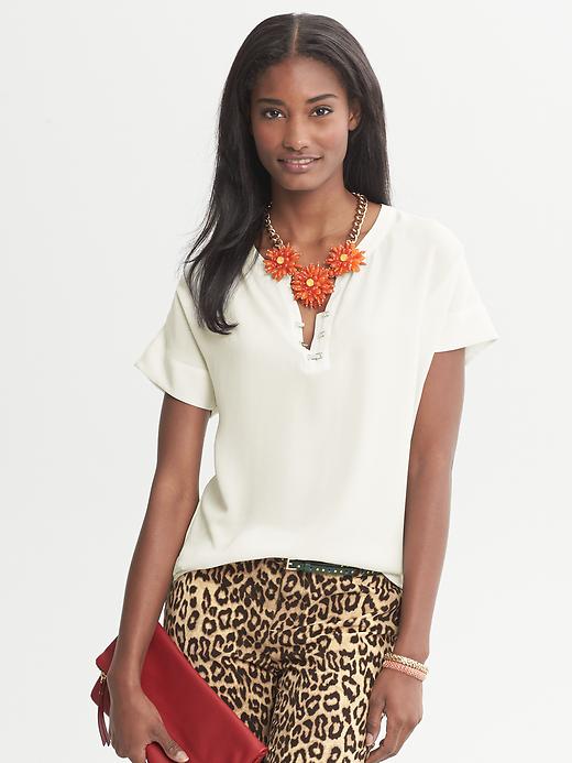 Banana Republic Clip Front Top