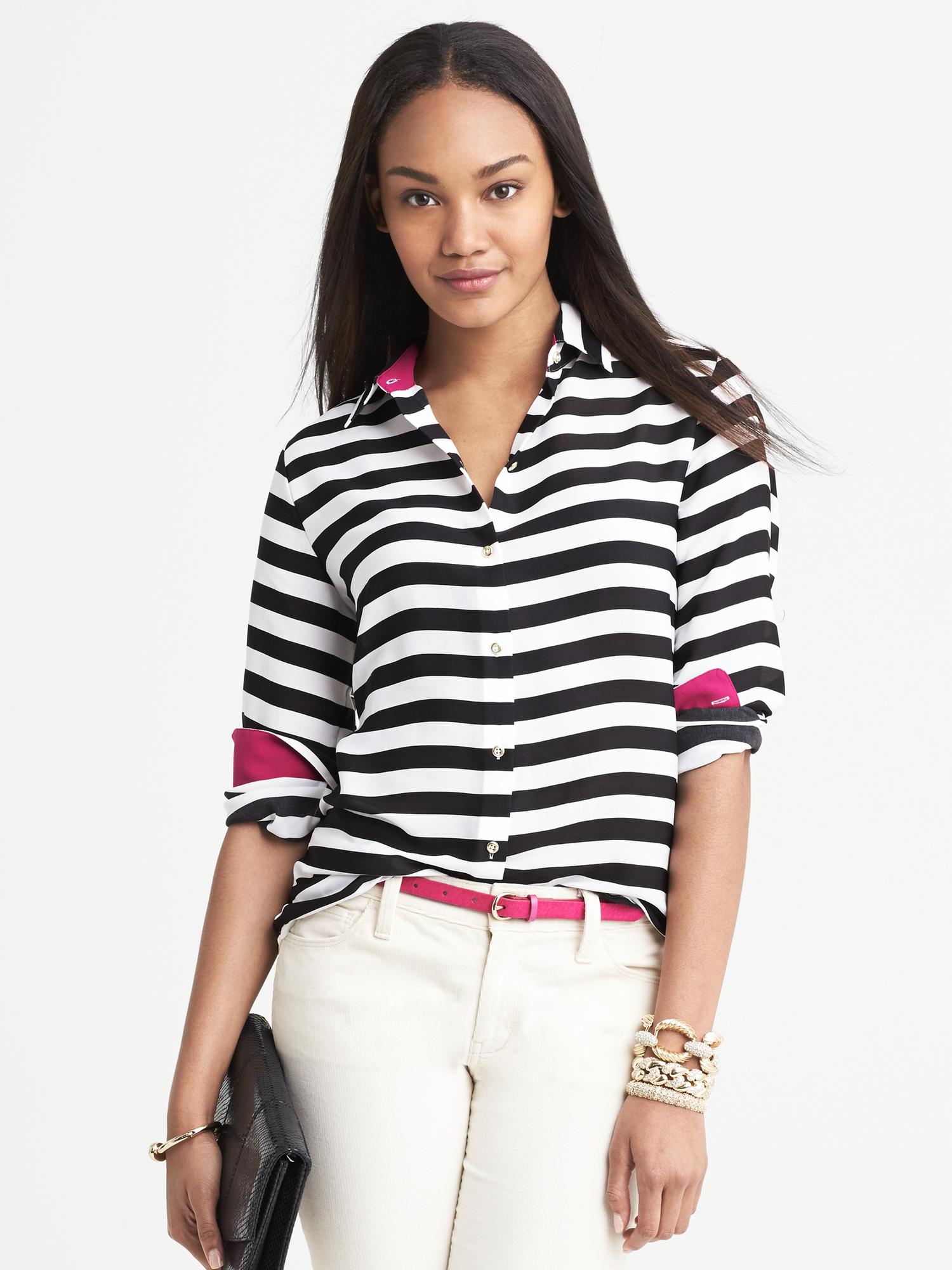 Rugby-Stripe Blouse