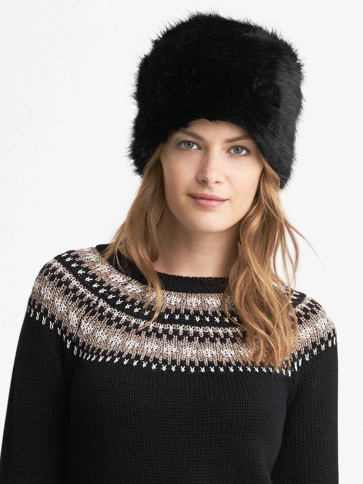 Faux-Fur Russian Hat