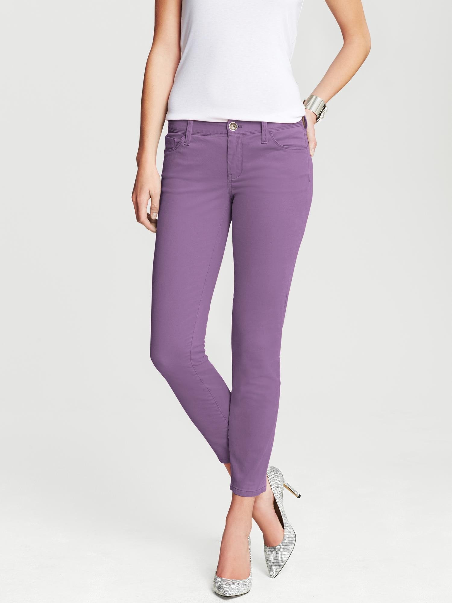 Twill Skinny Ankle Pant