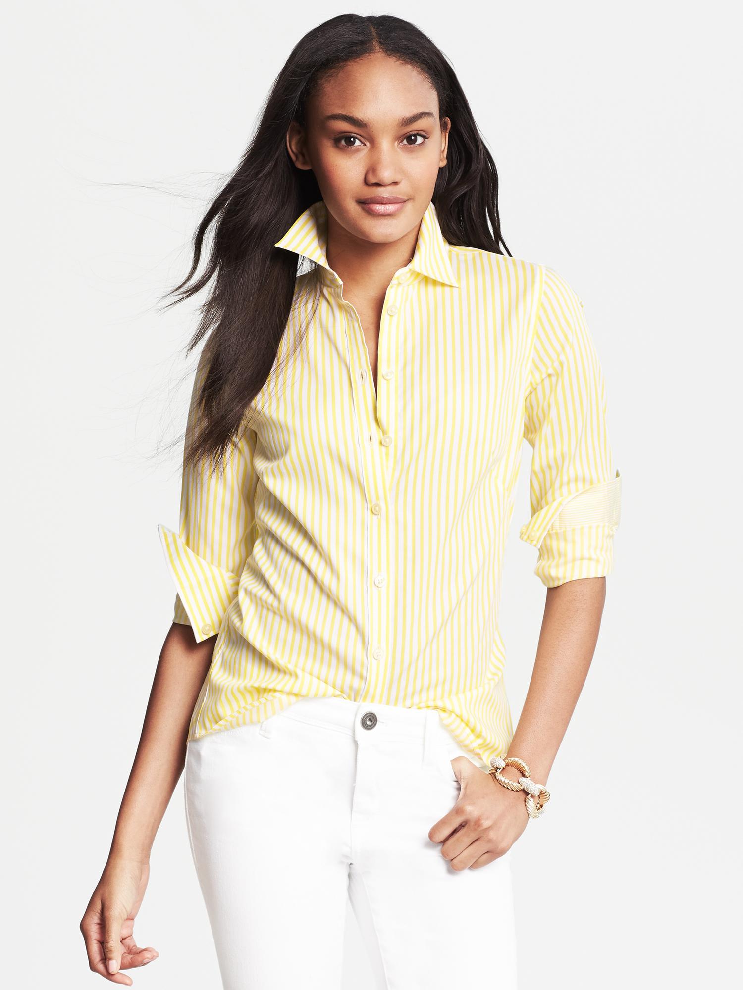 Fitted Non-Iron Candy Stripe Shirt