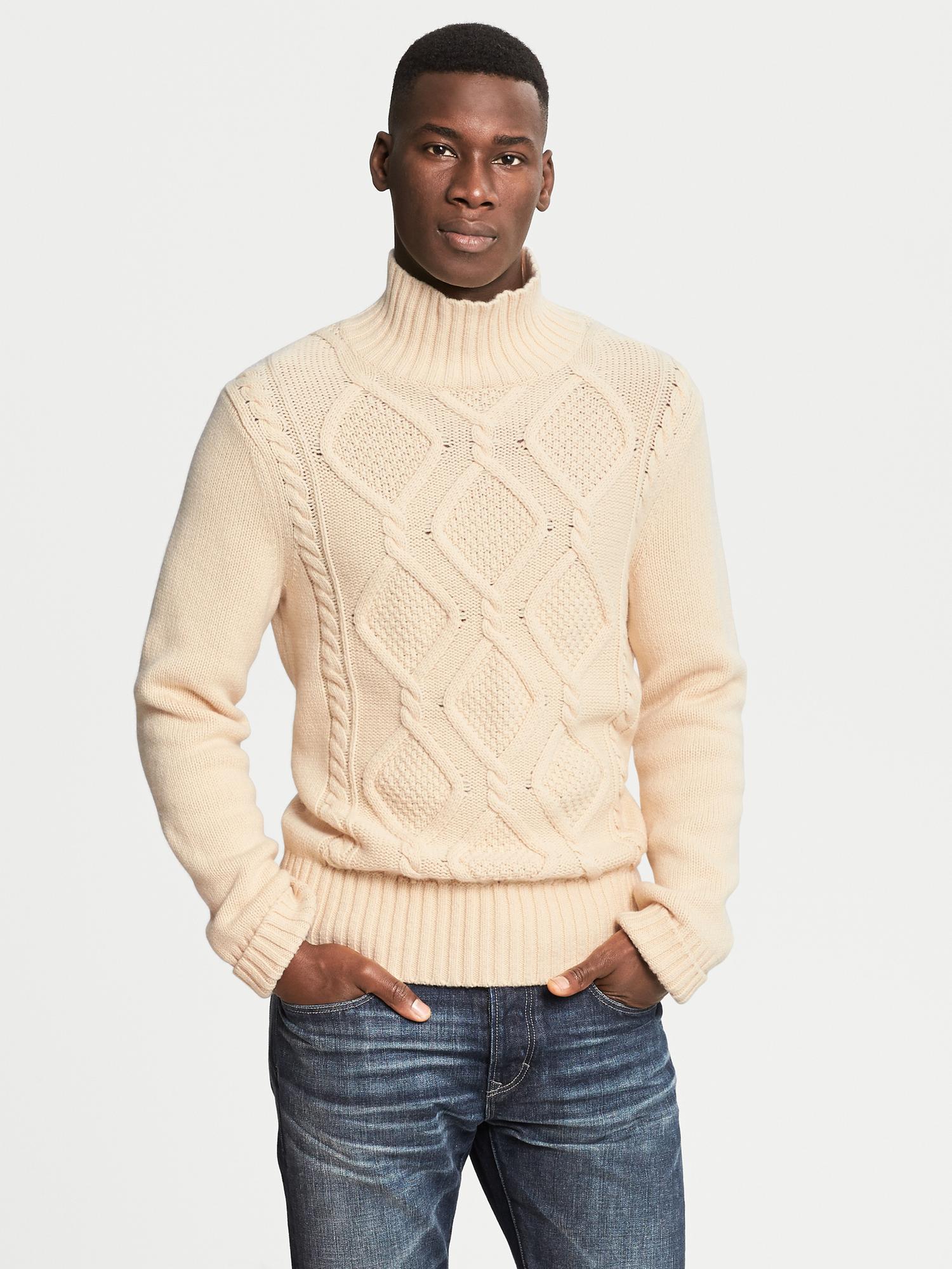 Heritage Cable-Knit Turtleneck