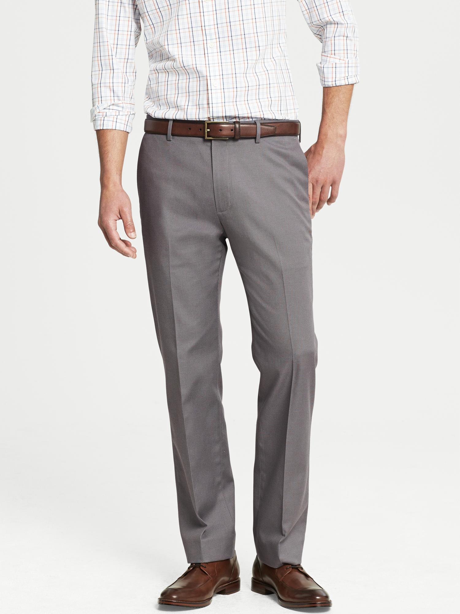 Tailored Slim-Fit Non-Iron Cotton Pant