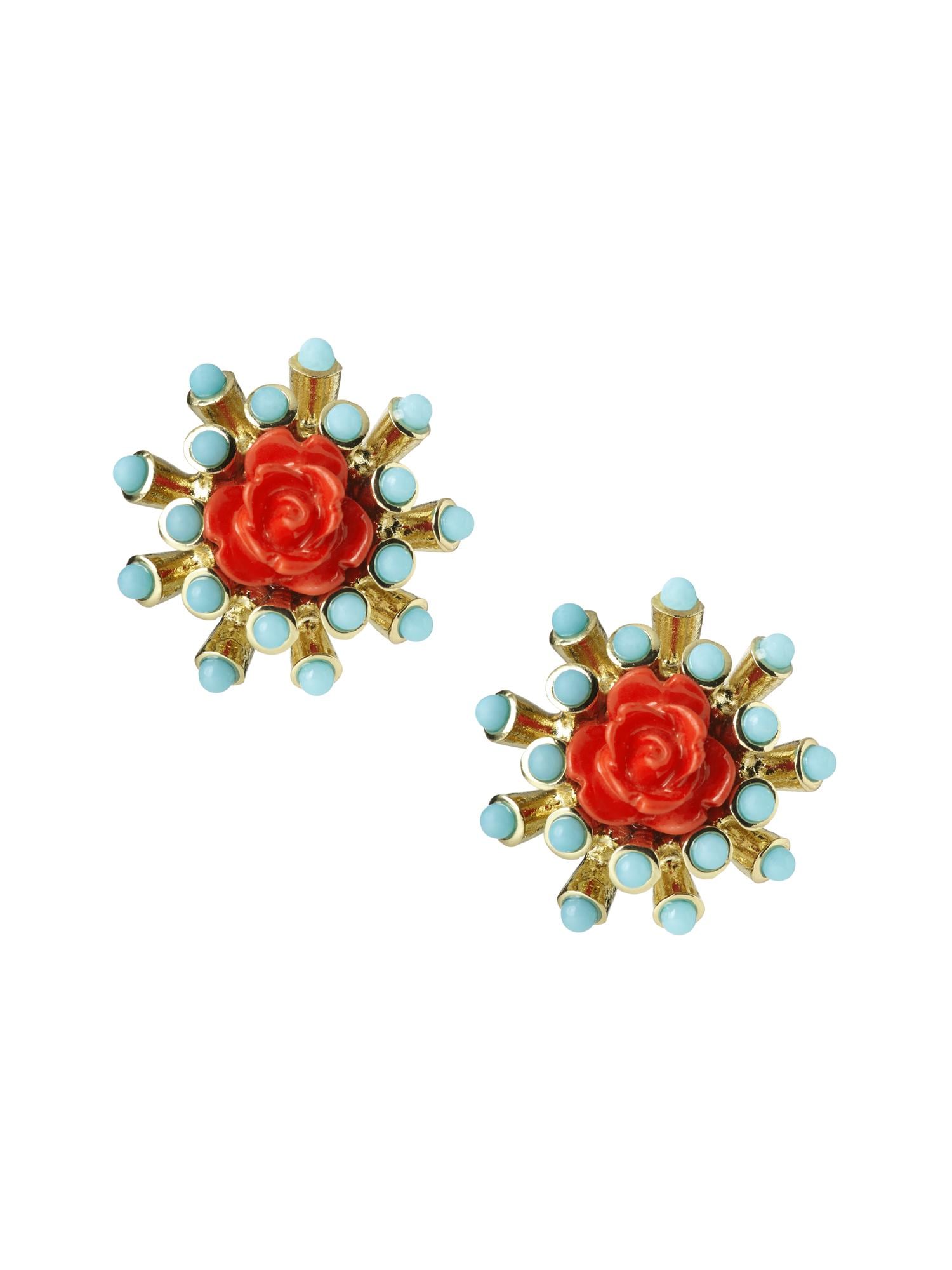 Neo Floral Stud Earring