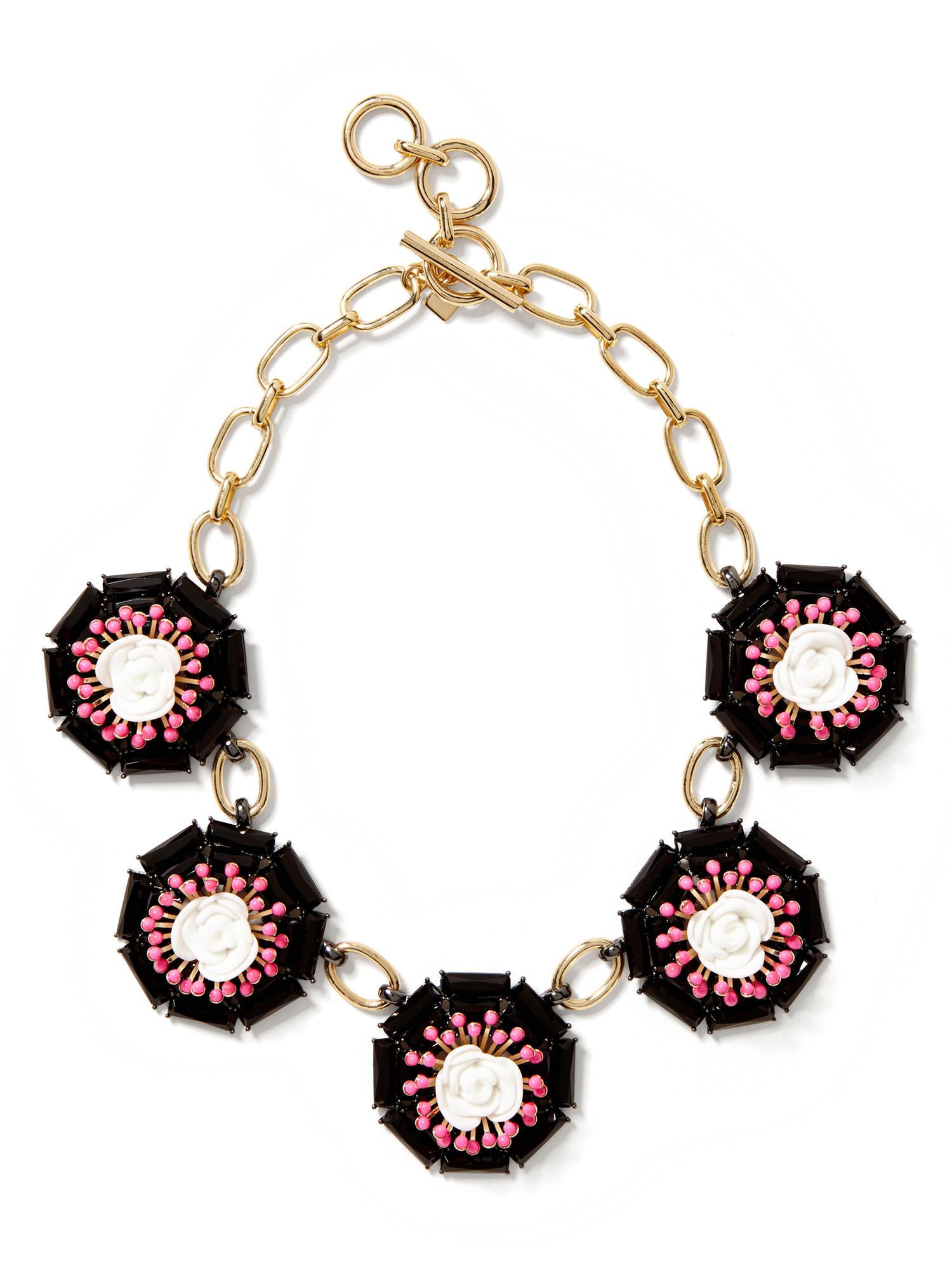 Neo Floral Statement Necklace