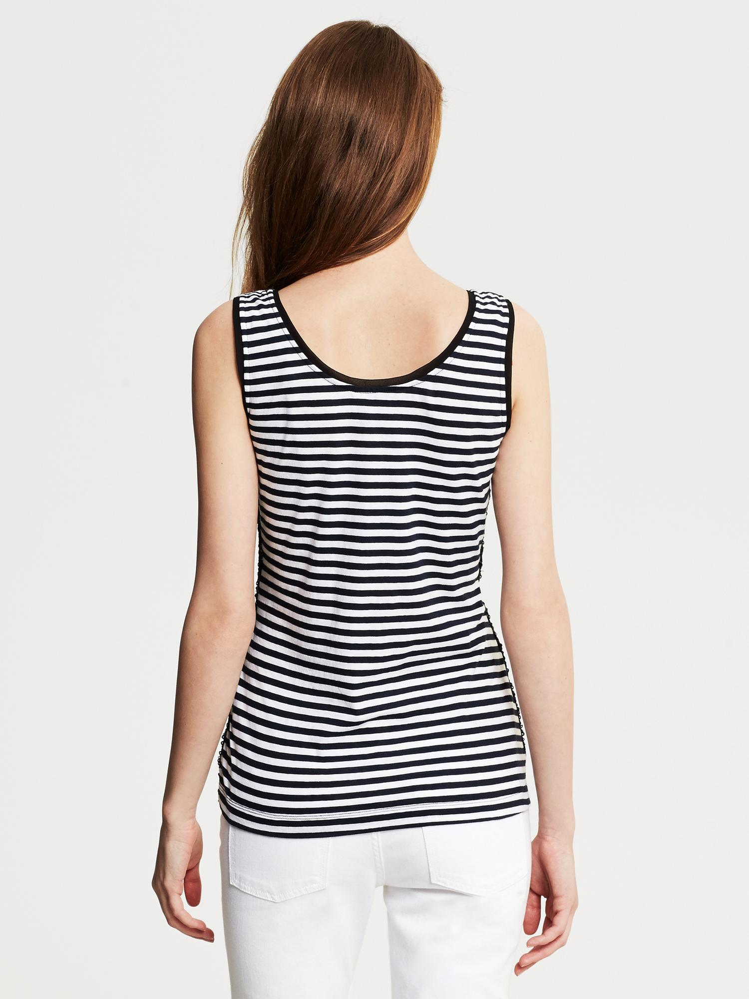 Sequin-Front Striped Tank