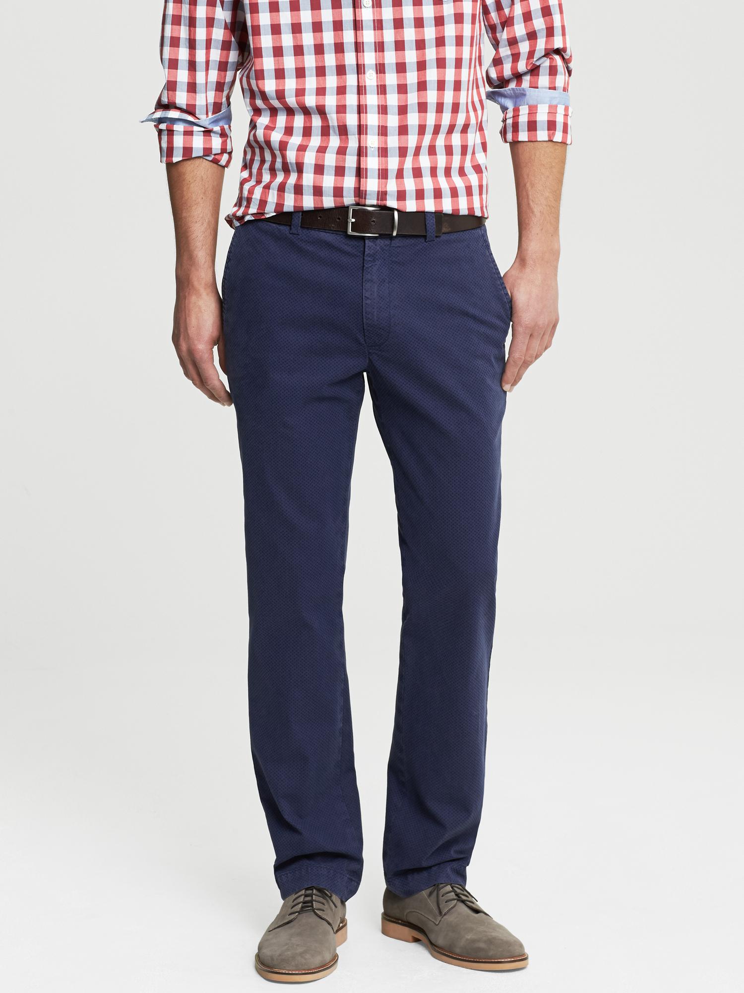 Aiden Slim-Fit Printed Chino