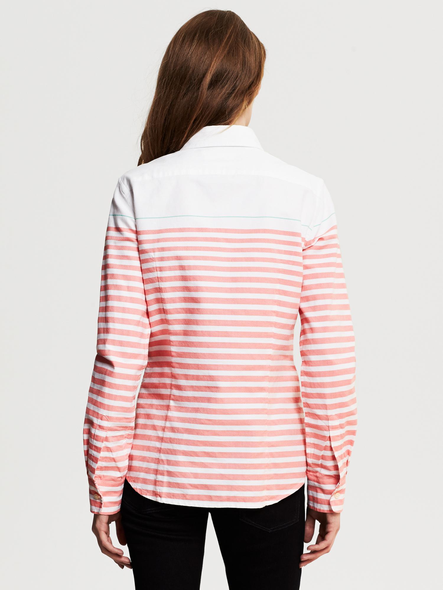 Horizontal Stripe Oxford Shirt