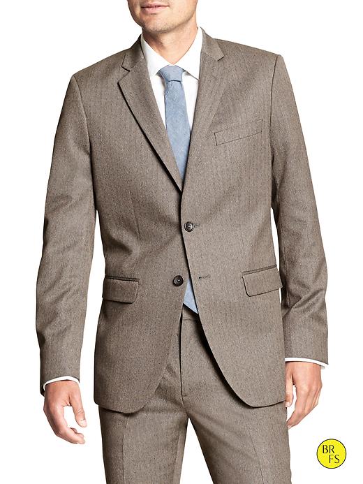 Factory Tailored Slim Fit Herringbone Blazer Banana Republic