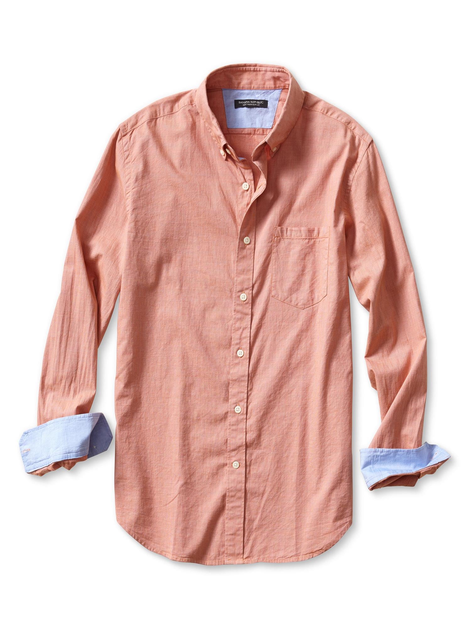 Slim Fit Soft Wash Button Down Shirt Banana Republic