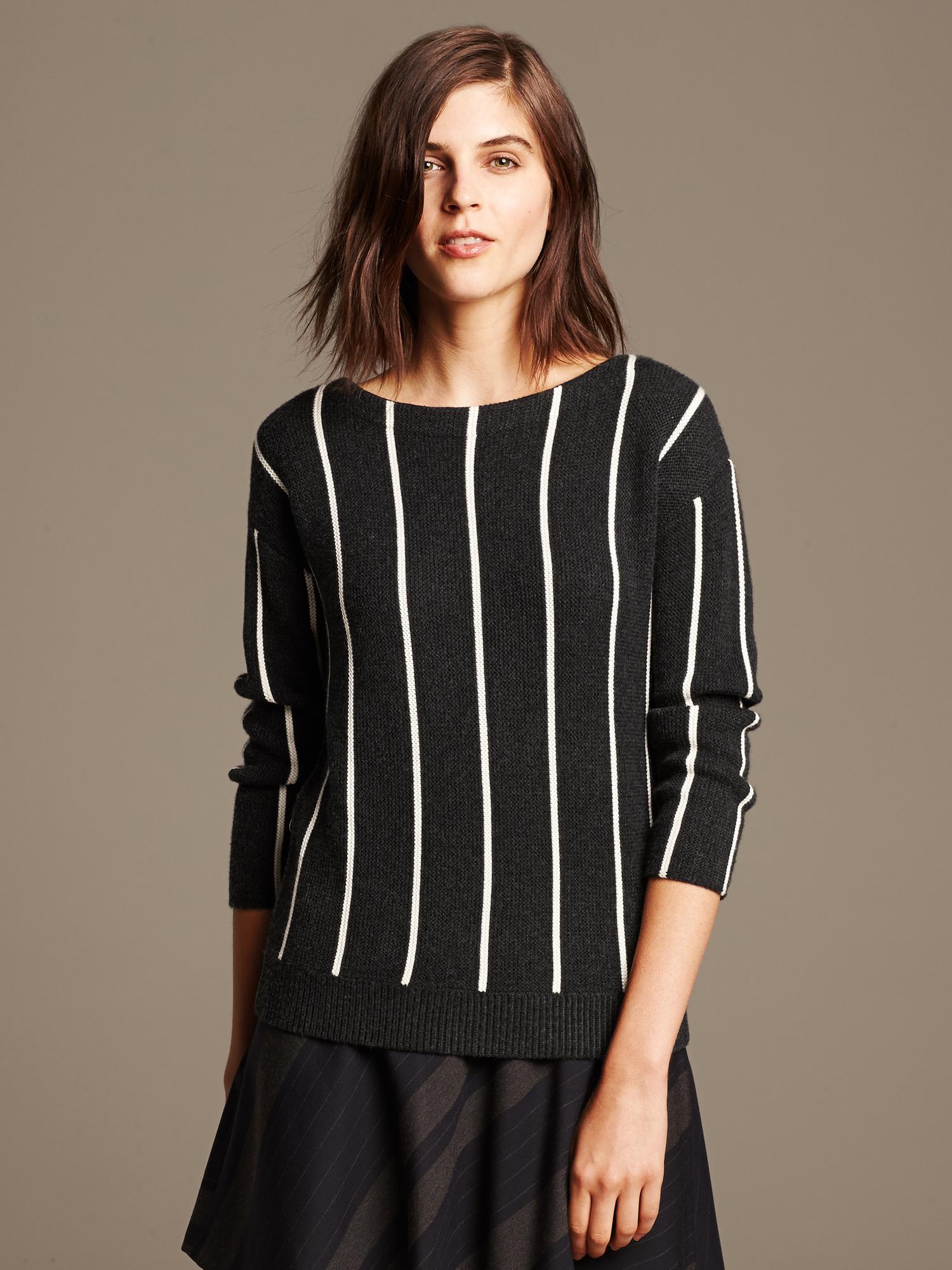Vertical Stripe Pullover